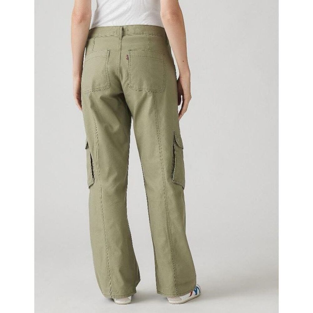 Levi's Super Low Loose-Fit Cargo Jeans Deep Lichen Green 31x32 - Picture 2 of 3